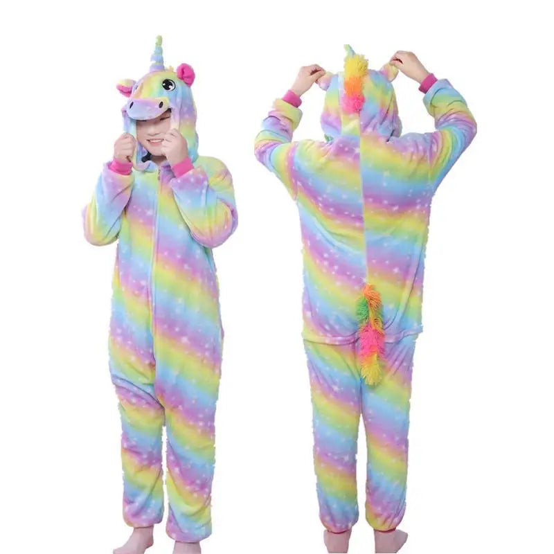 Unicorn Pajamas Boy Romper Girl's One-Piece  Pajamas  Cartoon Animal