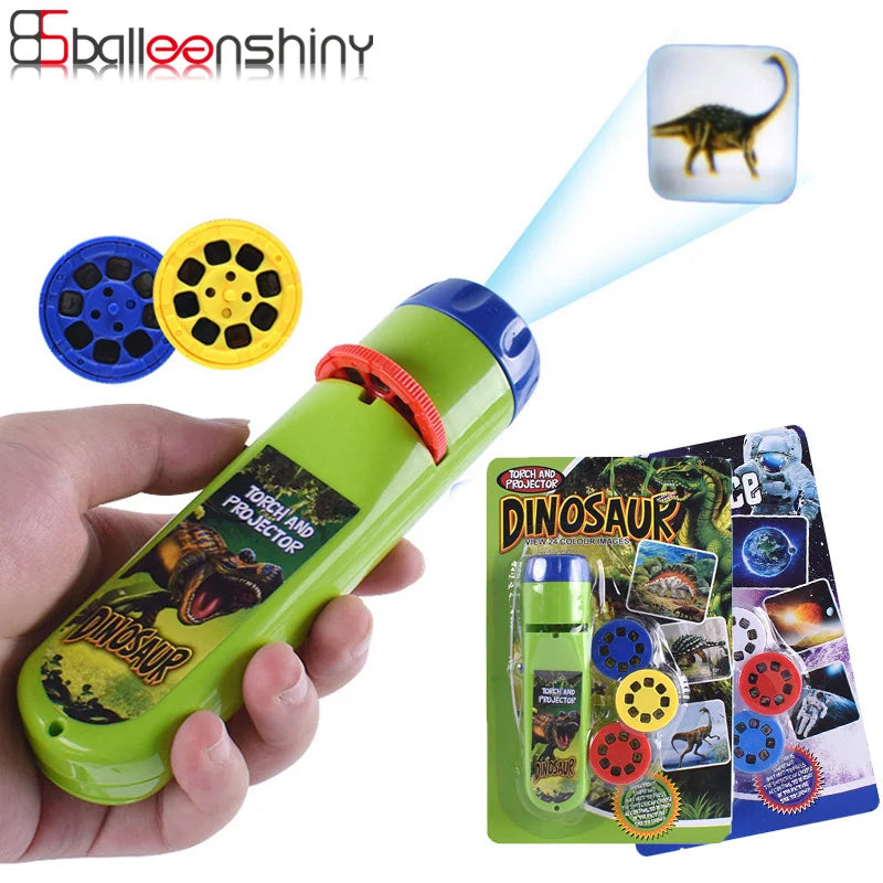 Balleenshiny Parent-child Interaction Puzzle Early Education Luminous Toy Animal Dinosaur Child Slide Projector Lamp Kids Toys