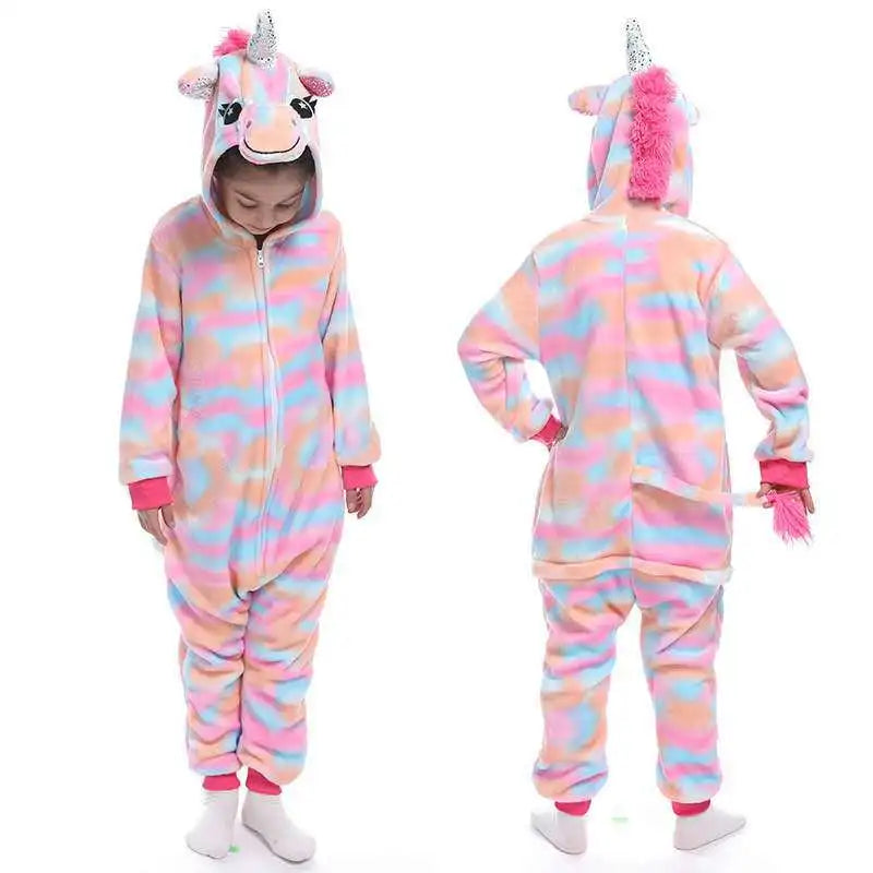 Unicorn Pajamas Boy Romper Girl's One-Piece  Pajamas  Cartoon Animal