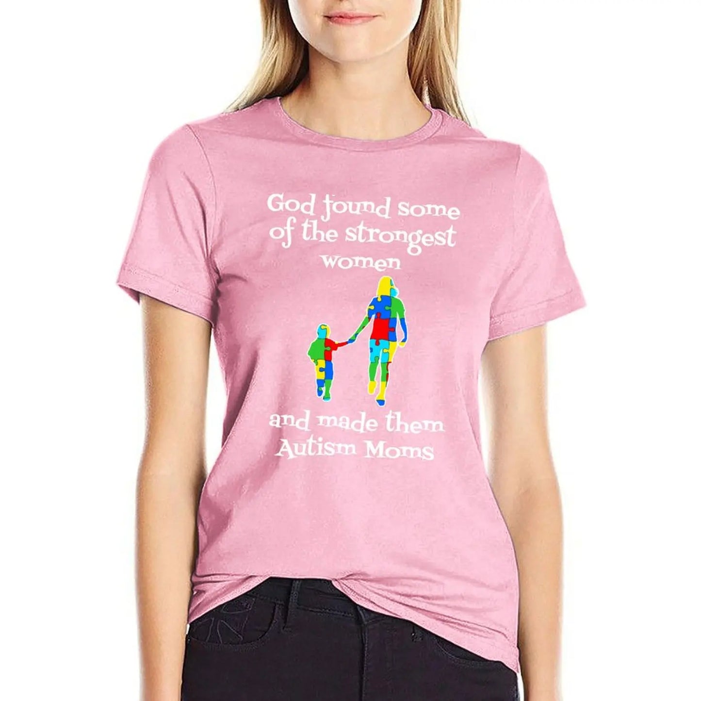 Autism Mom awareness shirts for women T-Shirt anime clothes tops cute clothes tshirts for Women