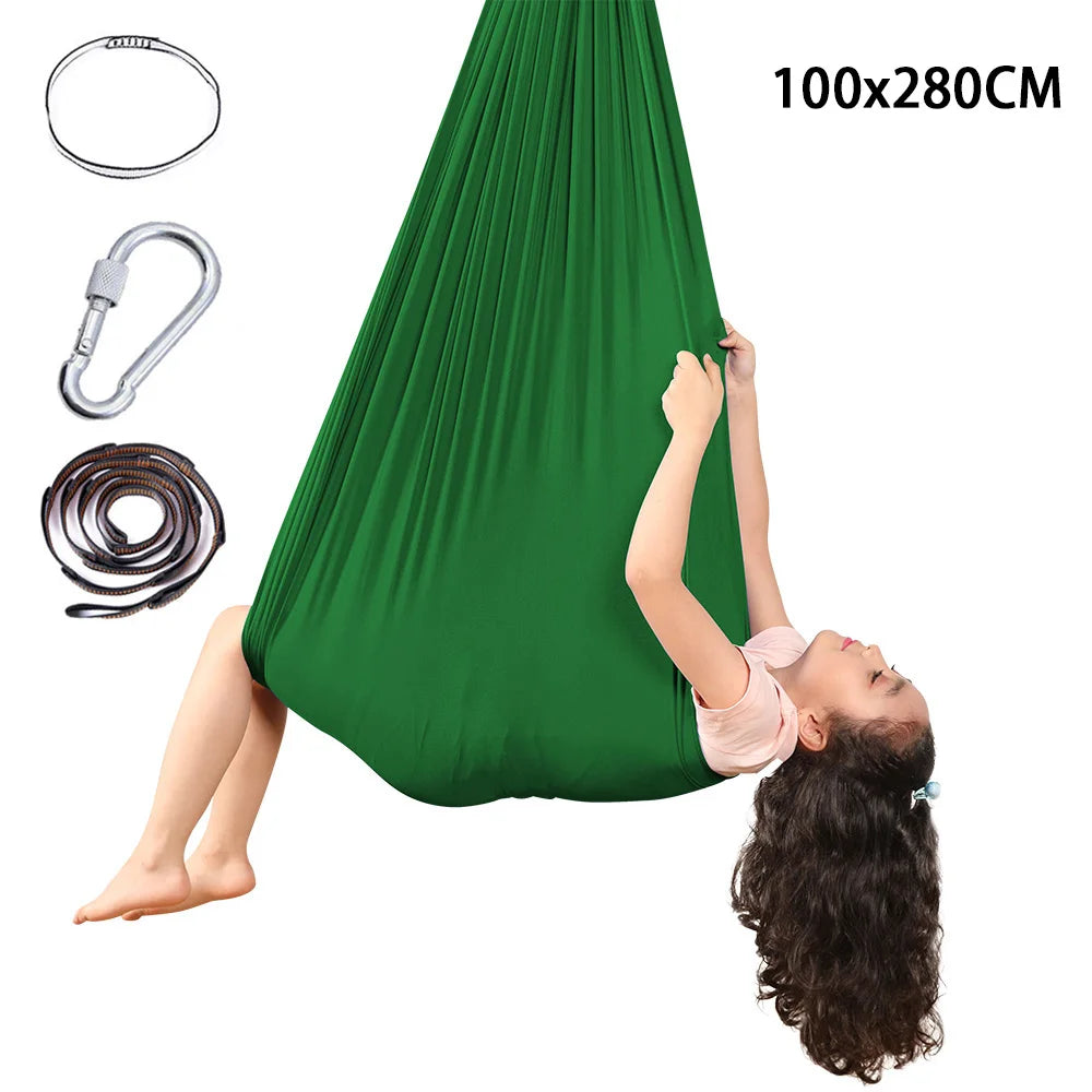 Snuggle Swing For Kids With Special Needs Adjustable Elastic Cuddle Up Therapy Swing Hammock Chair For Yoga Indoor rede de dorm