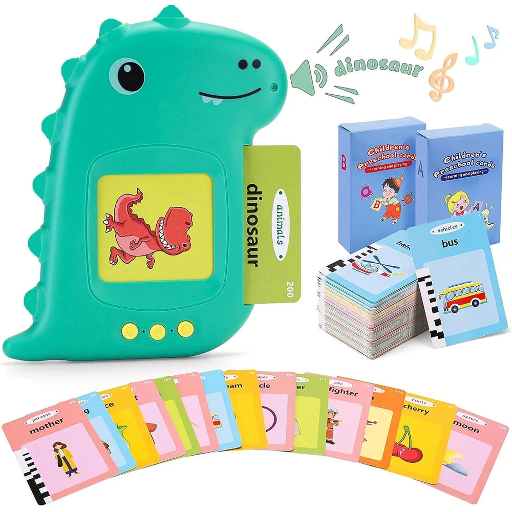 Talking Early Education Flash Card Machine Learning Language English Electronic Audio Book Toy Children Birthday Gift Toy