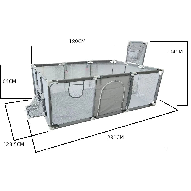 IMBABY Kids Furniture Playpen For Children Large Dry Pool Baby Playpen Safety Indoor Barriers Home Playground Park For 0-6 Years