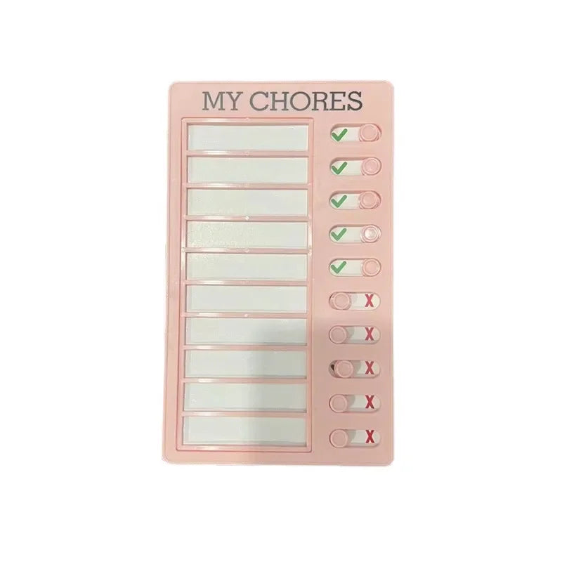 Memorandum Punch Card Device for Notes Daily Task Planning Board Portable Memo Checklist Board Elderly Child Note Board Reusable