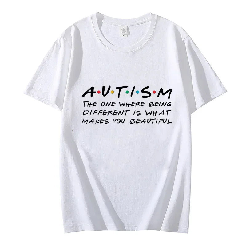 Best Friends T-shirts Autism The One Where Being Different Is What Makes You Beautiful T Shirt Awareness Shirts Autism Tee Shirt