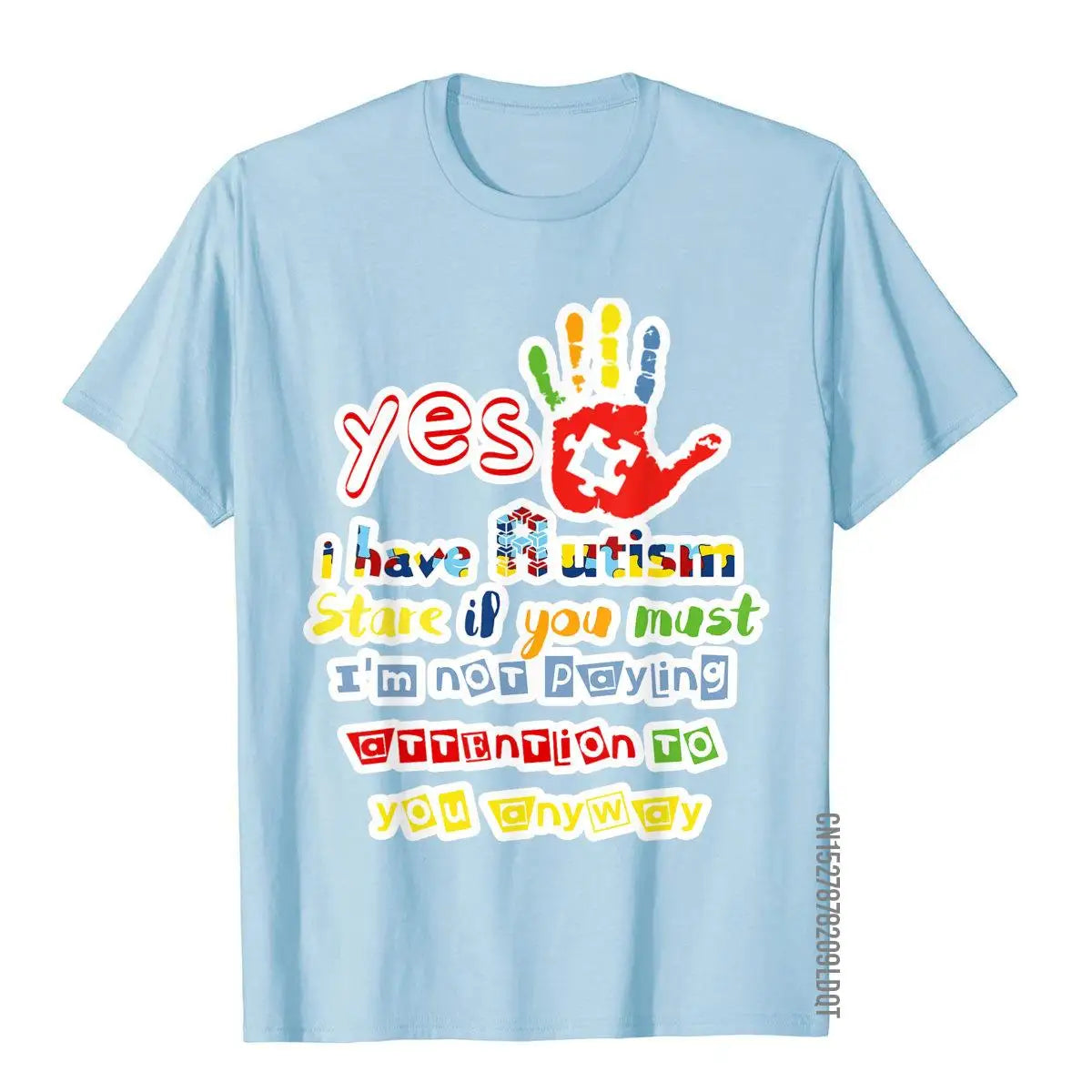 I Have Autism Stare If You Must Autism Awareness T Shirt T-Shirt Company Personalized T Shirts Cotton Men Tops T Shirt Comics