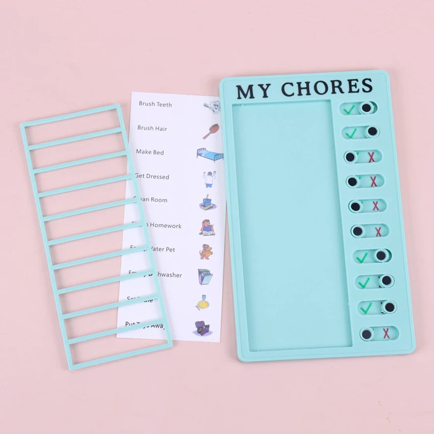 Creative Daily Task Planning Board Memo Check List Schedule Organization Note Card For Student MY CHORES Checklist Task Boards