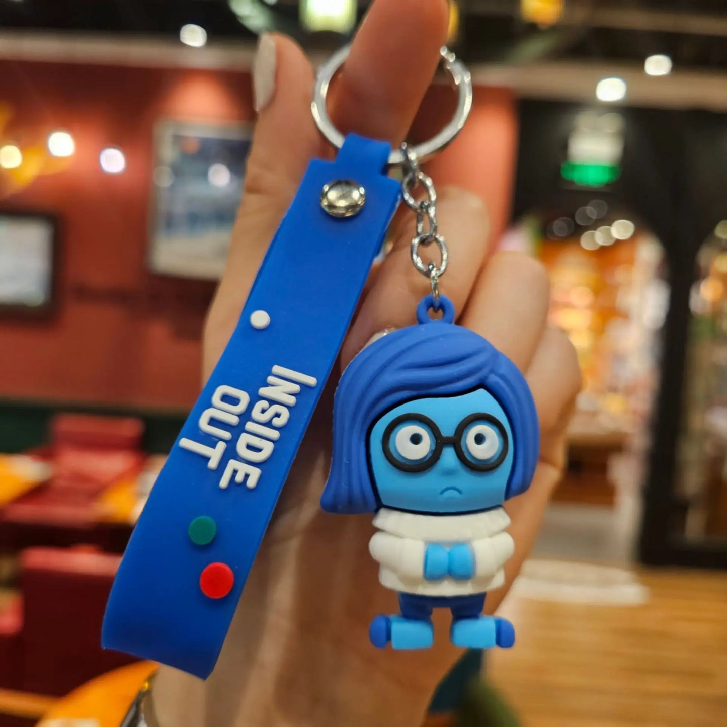 3D Cartoon Inside Out 2 Keychain Pendant Personality Creative Soft Glue Doll Cross-Border Sales Small Pendant