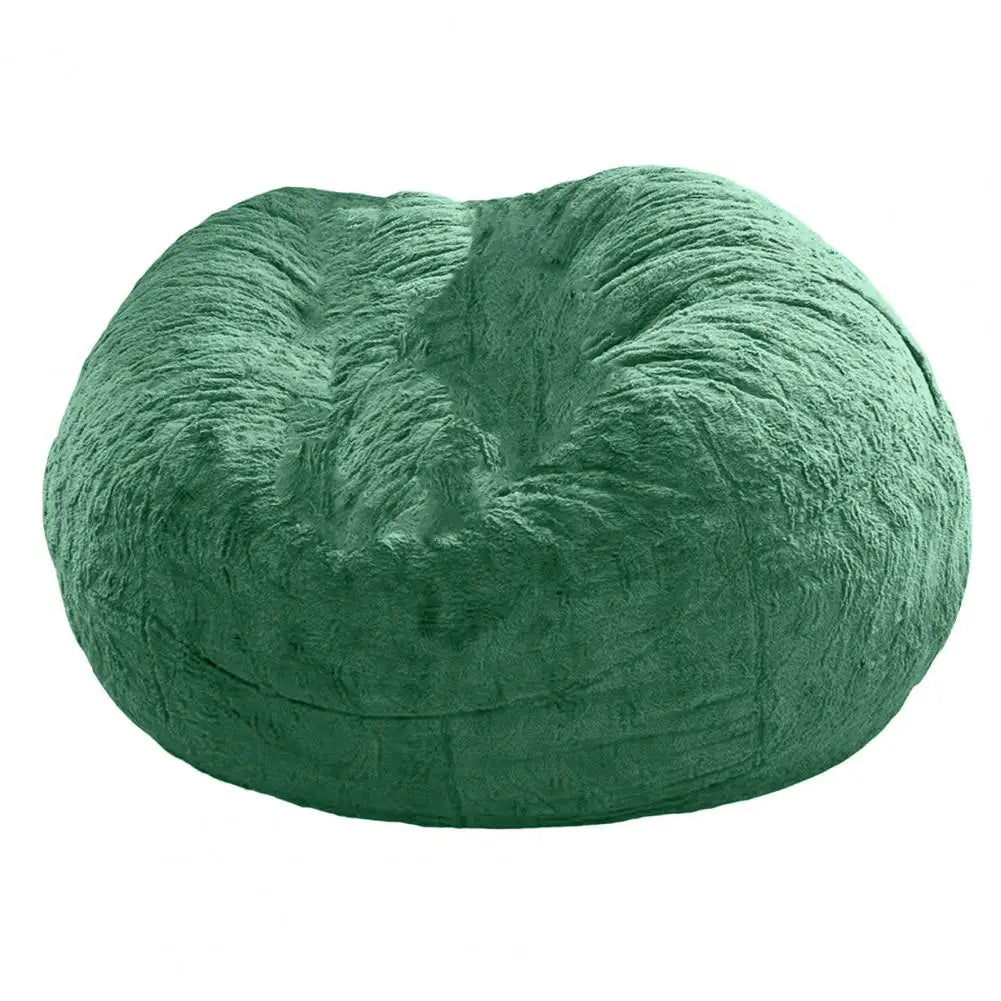 No Stuffed Gray Bean Bag Chair Giant Beanbag Pouf Sofa Bed Puff Futon Room Seat Tatami Relax Lounge Furniture Only Bag Case