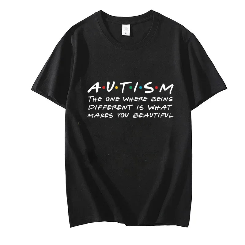 Best Friends T-shirts Autism The One Where Being Different Is What Makes You Beautiful T Shirt Awareness Shirts Autism Tee Shirt