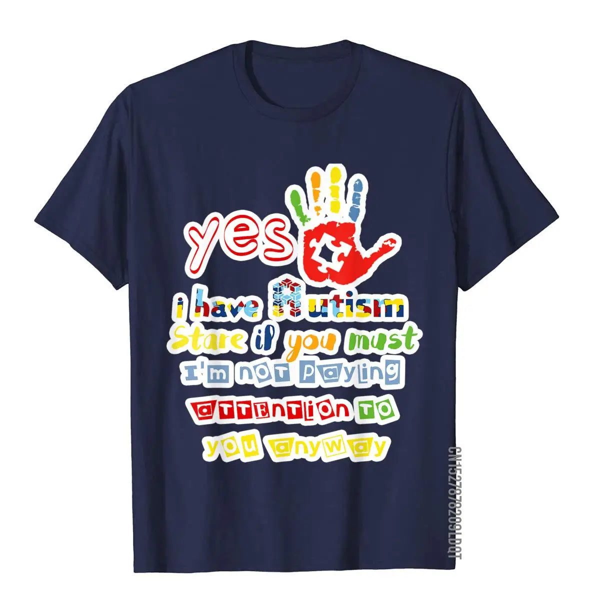 I Have Autism Stare If You Must Autism Awareness T Shirt T-Shirt Company Personalized T Shirts Cotton Men Tops T Shirt Comics