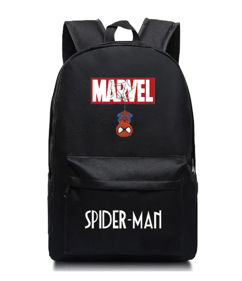 Disney Spider Man Night Light Backpack Backpack Backpack, Captain America Anime Game Peripheral Boy Cool Backpack