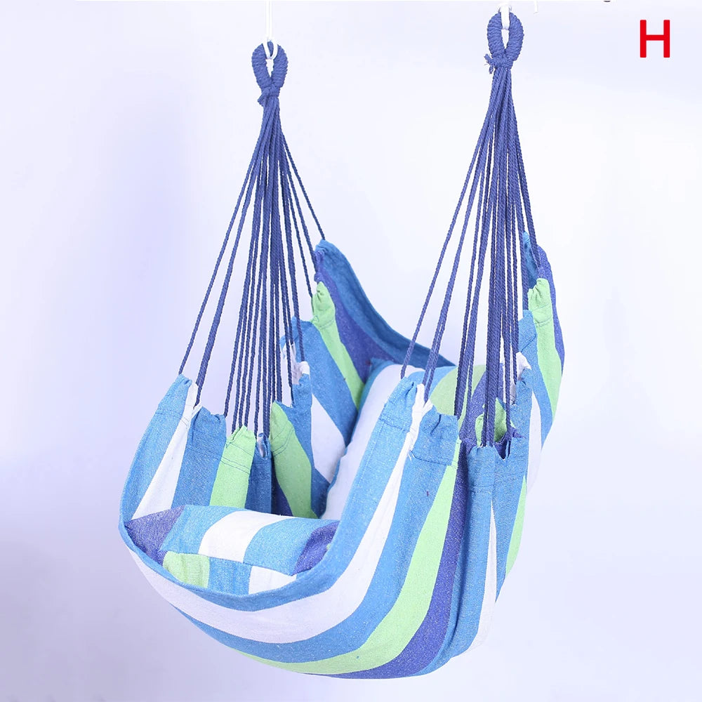 120KG Garden Hanging Chair Fabric Camping Rope Bed Bedroom Swing Seat Hammock Chair Hanging Hammock Hammock Swings