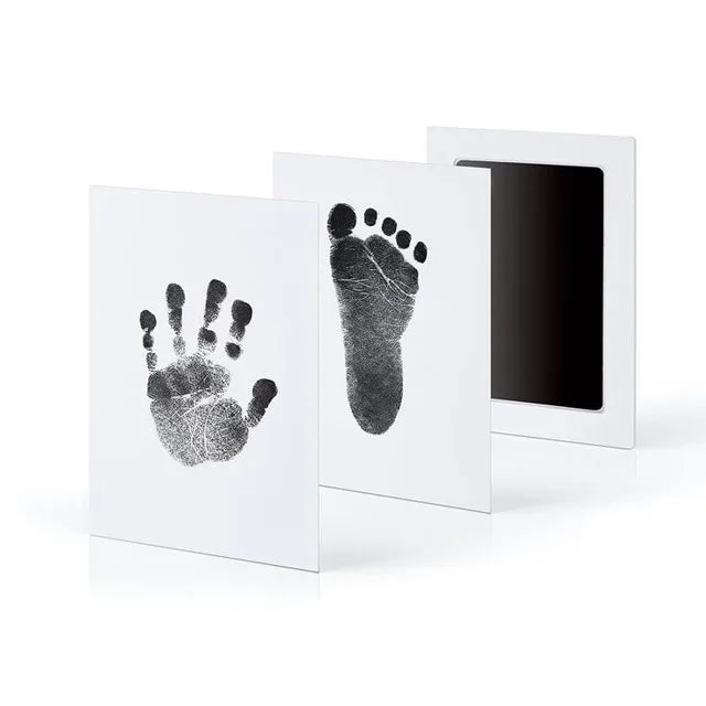 Newborn Baby DIY Hand And Footprint Kit Ink Pads Photo Frame Handprint Toddlers Souvenir Accessories Safe Clean Baby Shower Gift