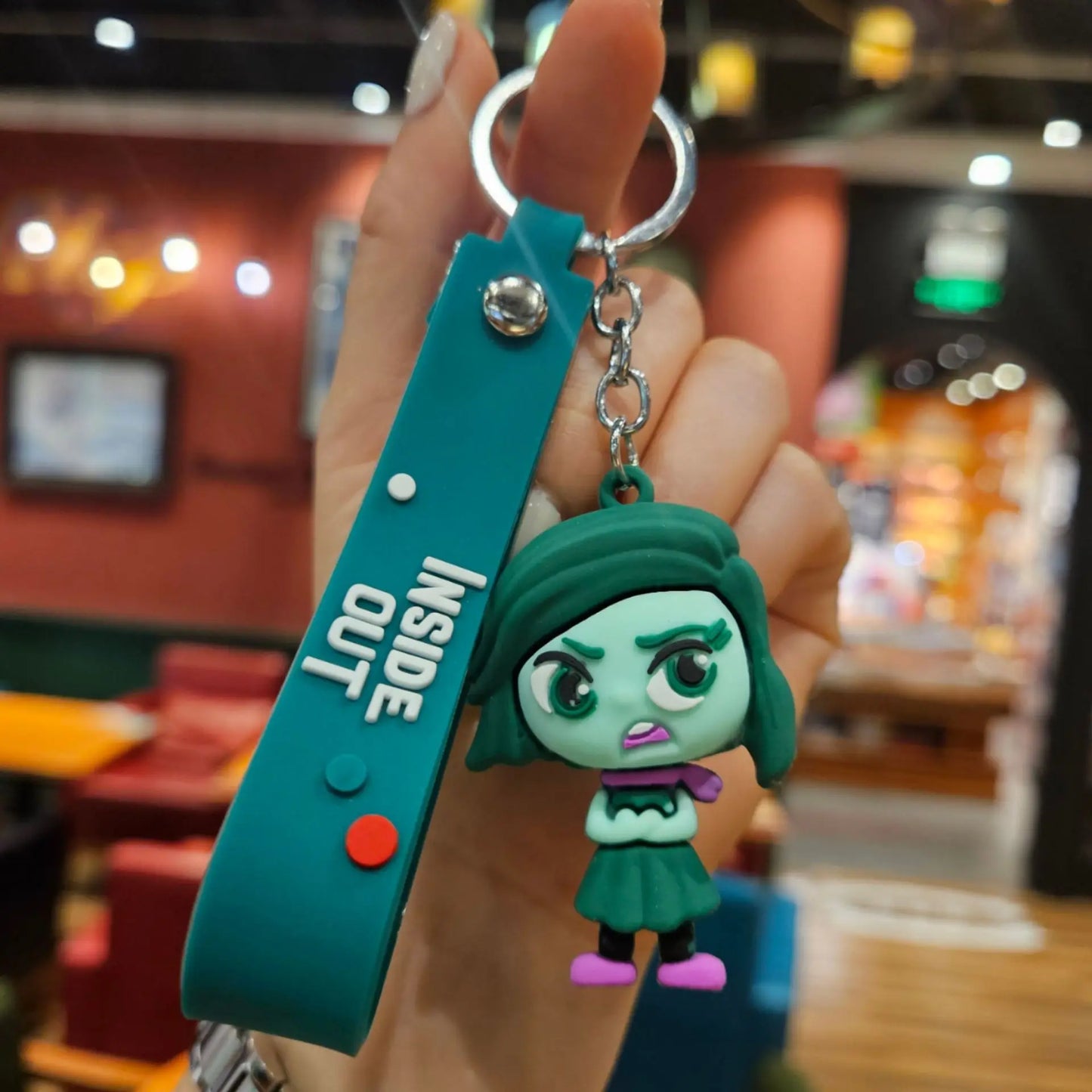 3D Cartoon Inside Out 2 Keychain Pendant Personality Creative Soft Glue Doll Cross-Border Sales Small Pendant