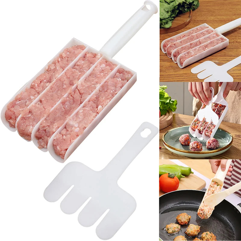 Meatball Maker Cooking Homemade Tool Mold Round Fish Beaf Rice Ball Making Device Barbecue Hot Pot Bean Curd Kitchen Gadgets