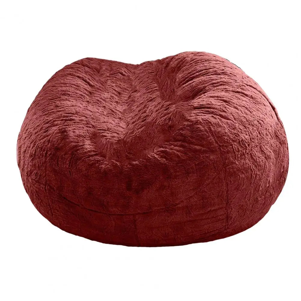 No Stuffed Gray Bean Bag Chair Giant Beanbag Pouf Sofa Bed Puff Futon Room Seat Tatami Relax Lounge Furniture Only Bag Case