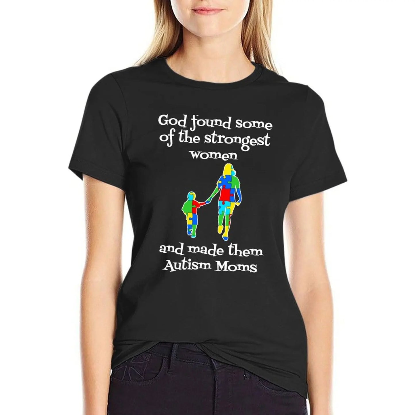 Autism Mom awareness shirts for women T-Shirt anime clothes tops cute clothes tshirts for Women