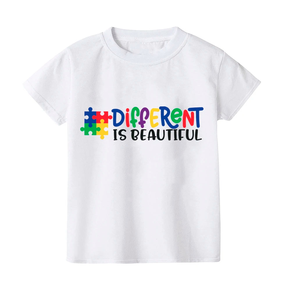 Autism Awareness Kids Shirt Love Needs No Words Print Child T Shirt Boy Girl Clothes Autism Toddler Shirt Autism Support Tee