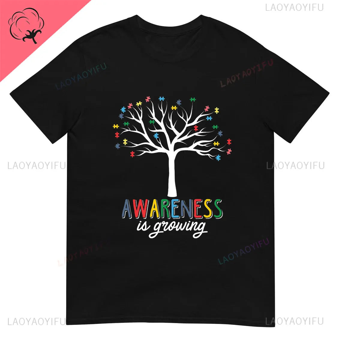 Autism Shirt Love Accept Support Autism T-shirt Vintage Awareness Gift Ropa Mujer Aesthetic Slim T Shirt Anime Graphic T Shirts