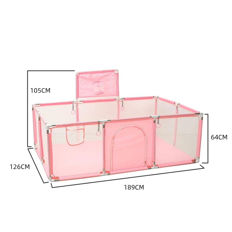 IMBABY Kids Furniture Playpen For Children Large Dry Pool Baby Playpen Safety Indoor Barriers Home Playground Park For 0-6 Years